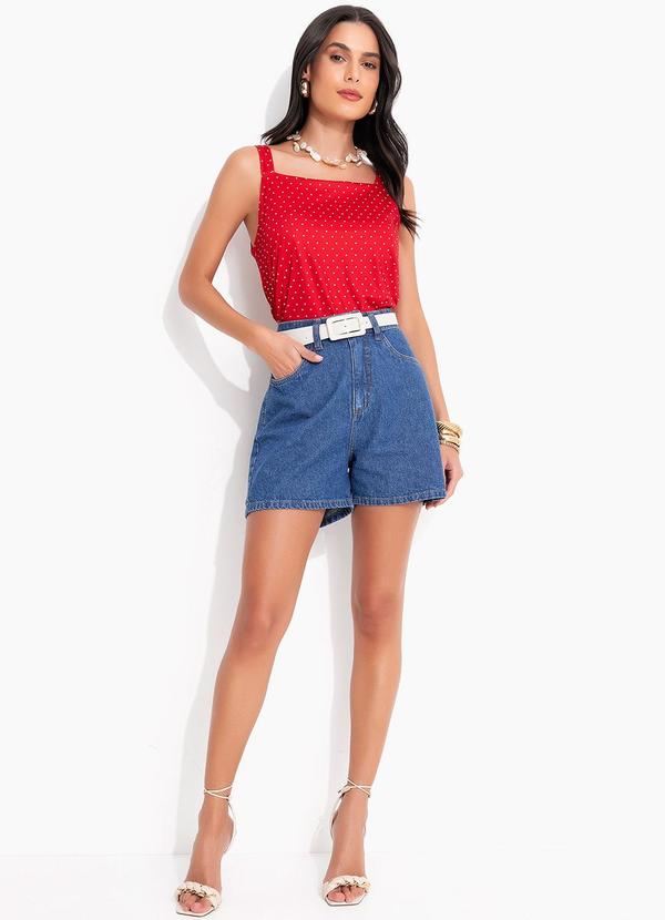 Quintess - Blusa Vermelha em Malha Fria 3