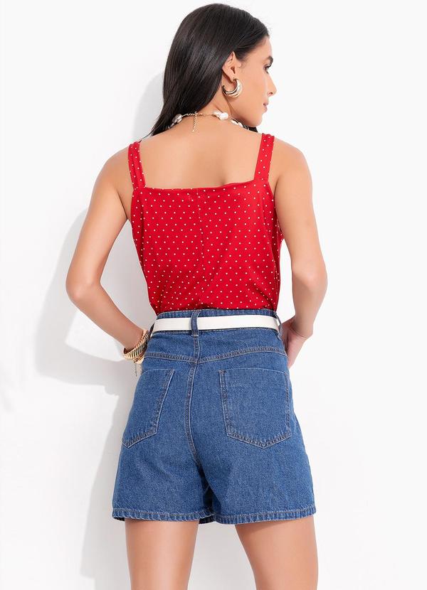 Quintess - Blusa Vermelha em Malha Fria 4