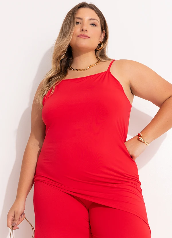 Quintess - Blusa Vermelho em Malha Fria 5