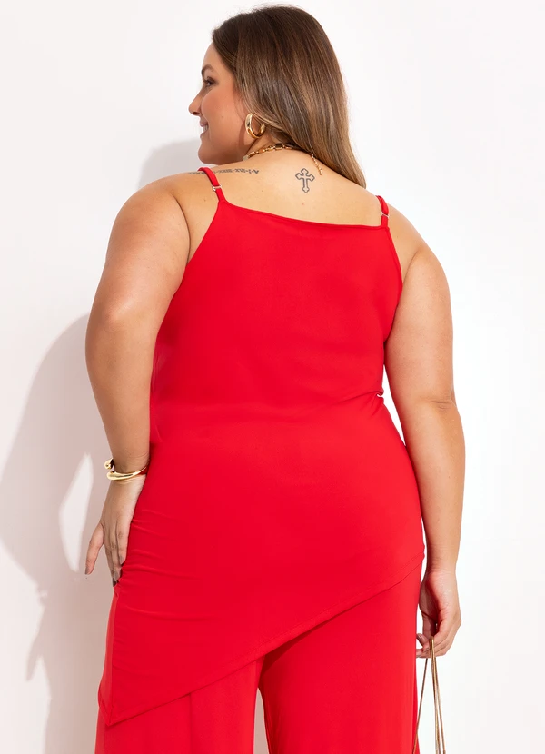 Quintess - Blusa Vermelho em Malha Fria 6