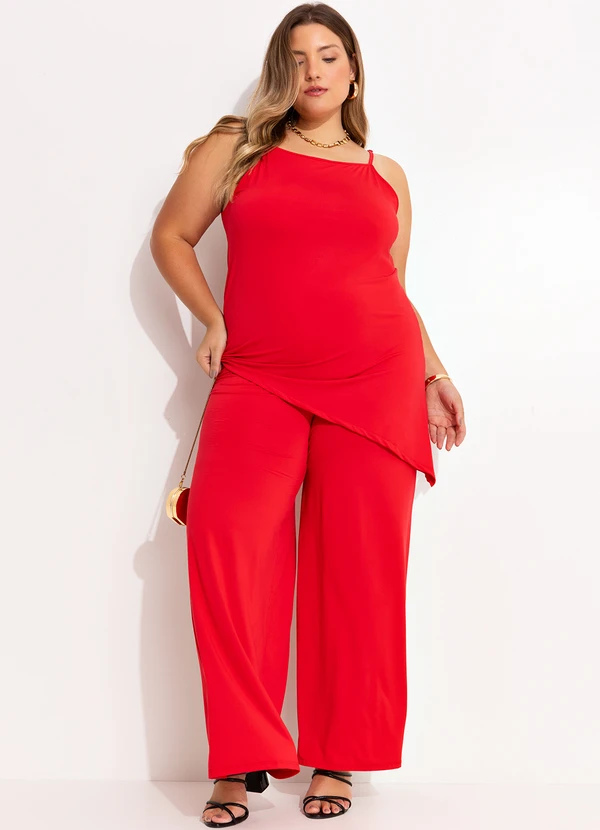 Quintess - Blusa Vermelho em Malha Fria 7