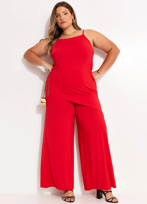 Quintess - Blusa Vermelho em Malha Fria 9