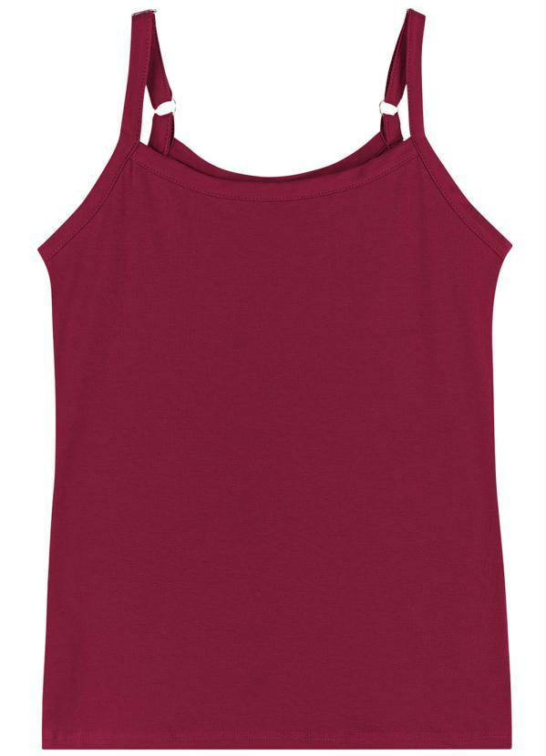 Enfim - Blusa Vinho Feminina em Cotton