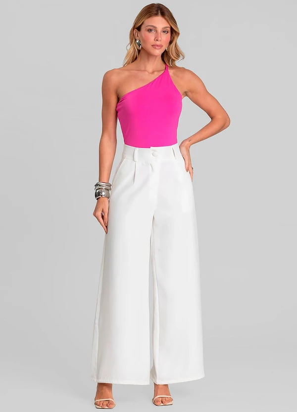 Dianna - Body Feminino Alça Trançada Rosa 3