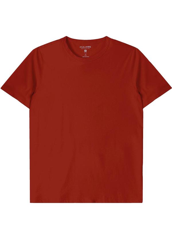 Malwee - Camiseta em Malha Masculina Plus Terracota 6