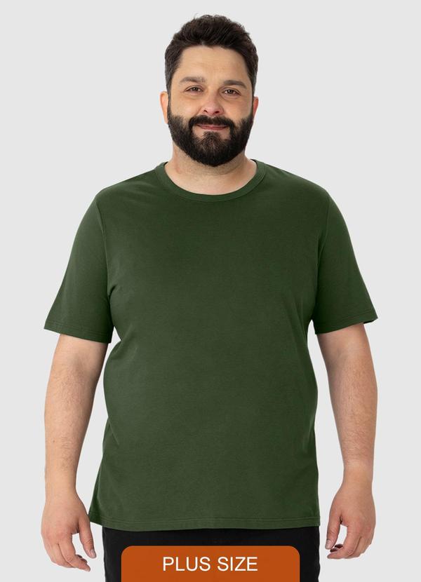 Malwee - Camiseta em Malha Masculina Plus Verde 1