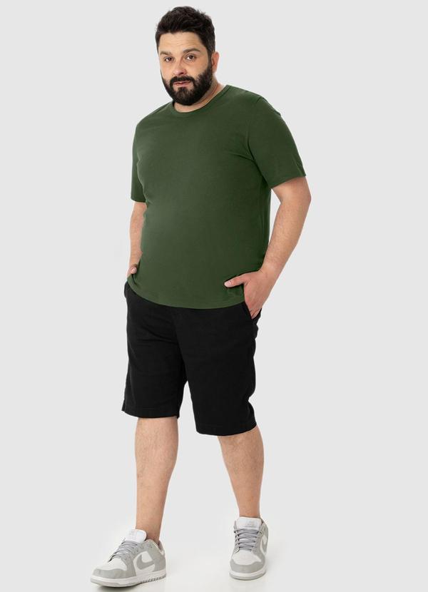 Malwee - Camiseta em Malha Masculina Plus Verde 3