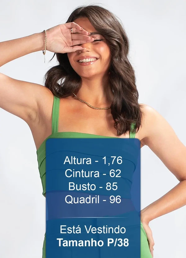 Maria Filó - Cropped com Alças em Viscose Verde 5