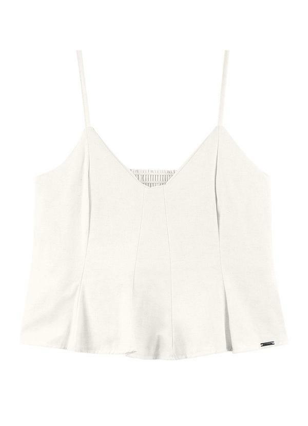 Rezzato - Regata Alças Finas Adulto Feminino Branco