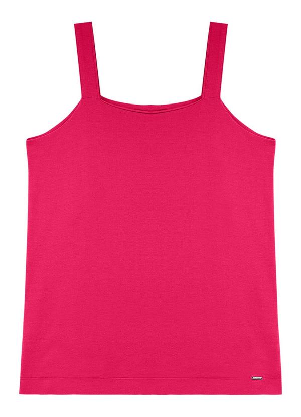 Rezzato - Regata Alças Largas Lisa Adulto Feminino Rosa