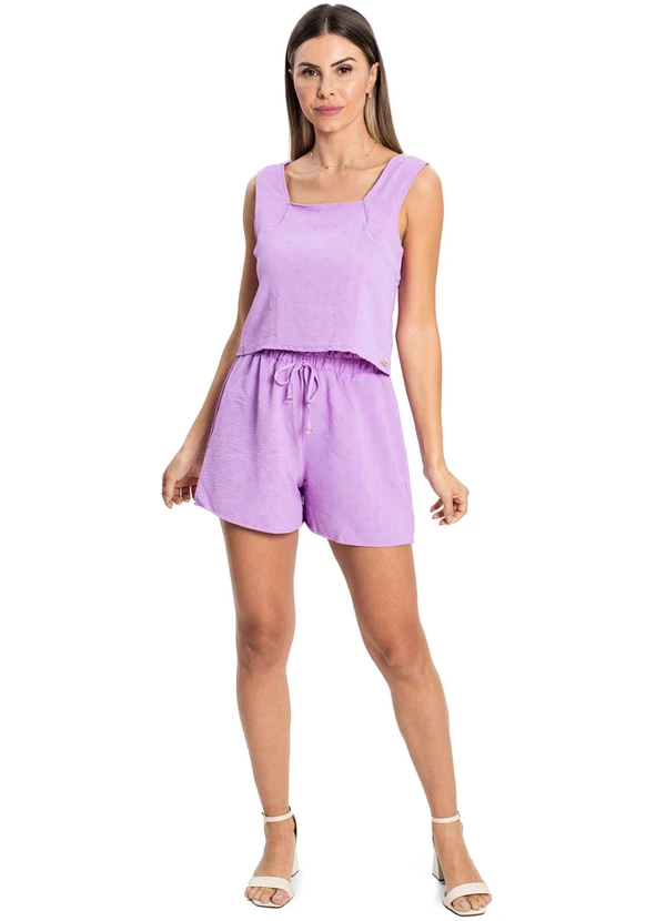Rovitex - Regata com Alça Dupla Feminina Roxo 3