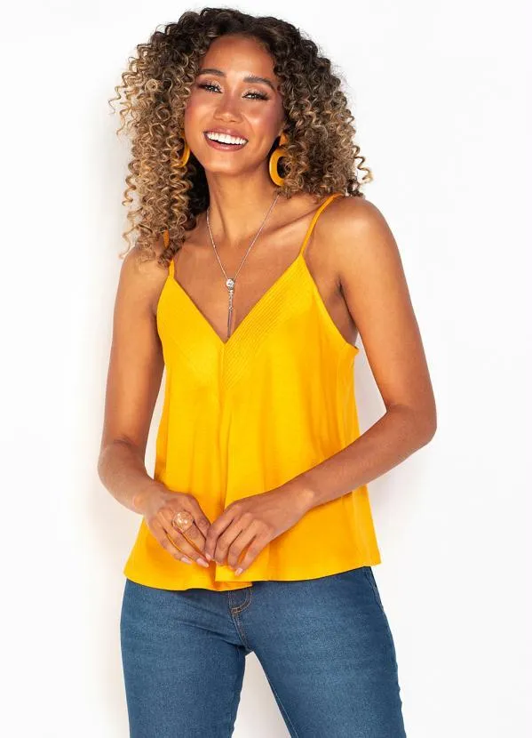 Forum - Regata de Malha Alças Finas Amarela