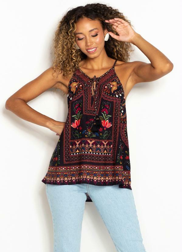 Farm - Regata de Viscose Pamela Preto