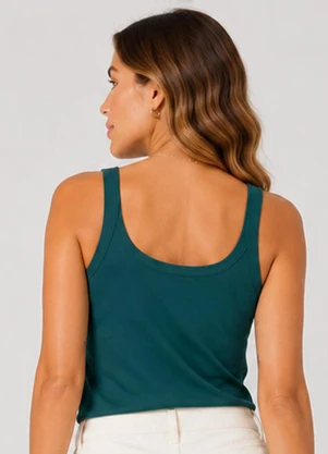 Rovitex - Regata Feminina Cotton 30 Básica Verde - ROVITEX