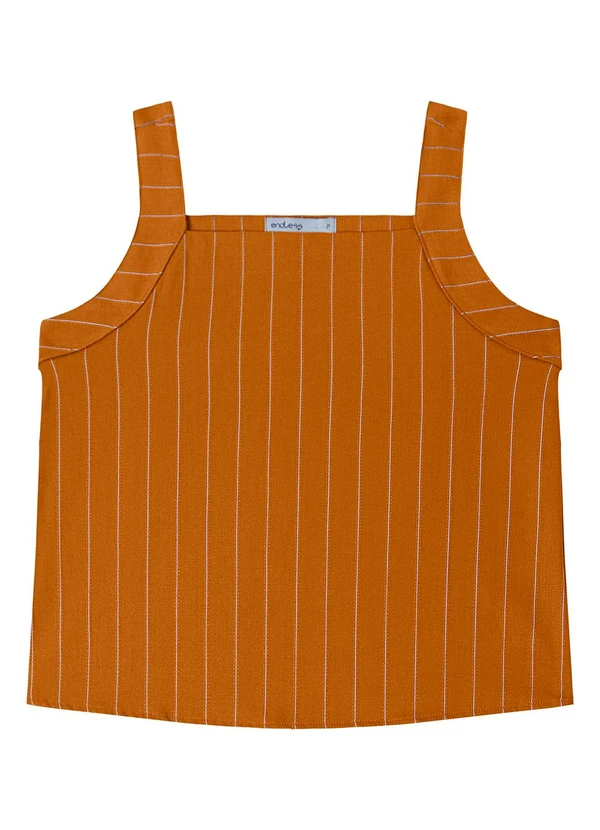 Endless - Regata Feminina Decote Quadrado Marrom 3