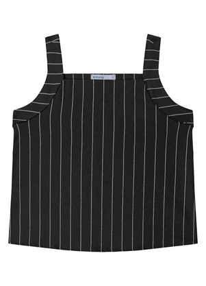 Endless - Regata Feminina Decote Quadrado Preto - ENDLESS