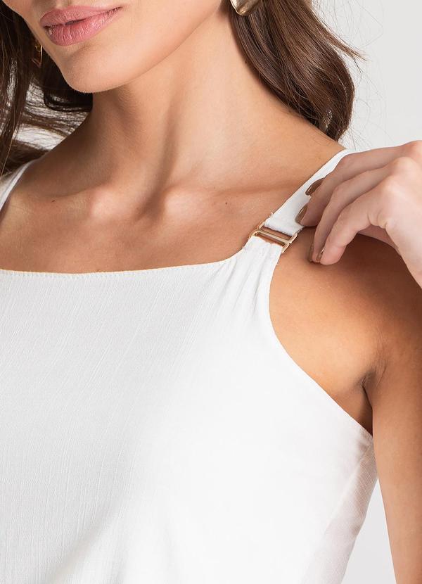 Dianna - Regata Feminina em Tecido de Viscose Bege 4