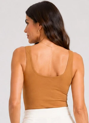Rovitex - Regata Feminino Cotton 30 Básica Amarelo - ROVITEX
