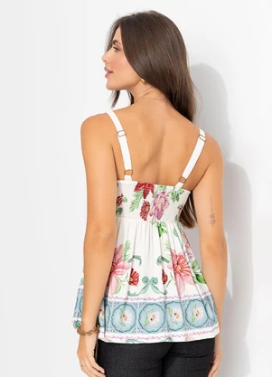 Farm - Regata Flor de Outono Bege - FARM