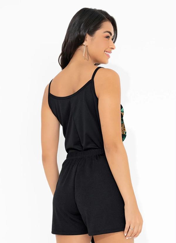 Moda Pop - Regata Folhagem Alcinhas e Recortes 2