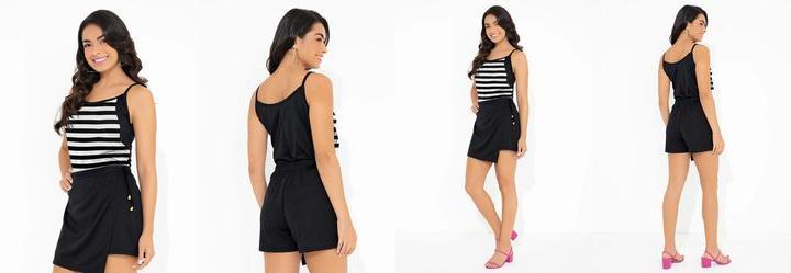 Regata Listras Alcinhas e Recortes