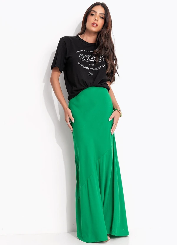 Colcci - Saia em Viscose Verde 3