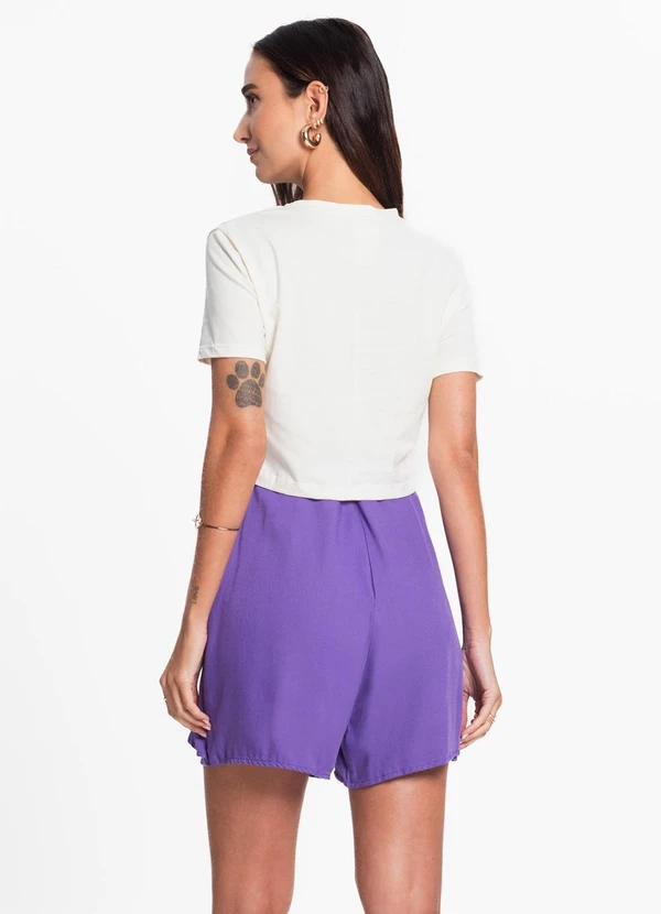Endless - Shorts Viscose Feminino Roxo 2