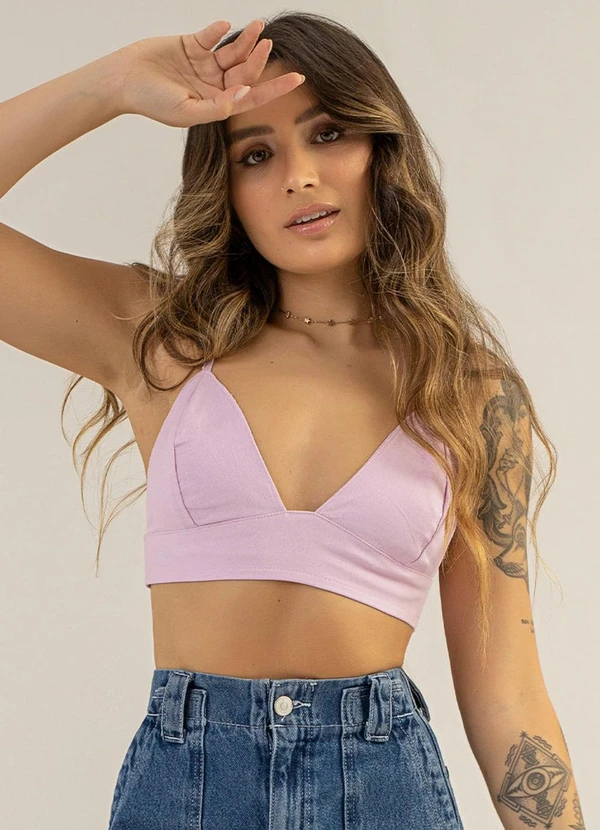 The Philippines - Top Adulto em Linho Roxo