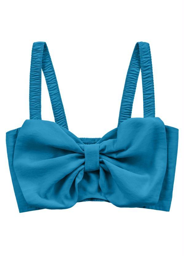 Angel - Top Alfaiataria Azul