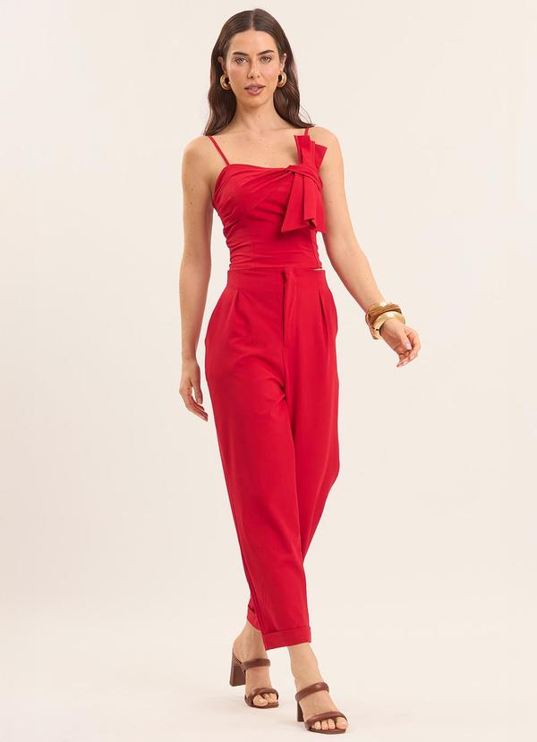 Doce Trama - Top de Alça Fina Celebration Vermelho 3