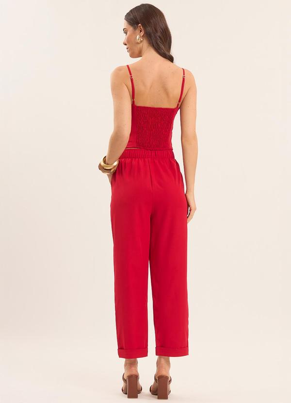 Doce Trama - Top de Alça Fina Celebration Vermelho 4