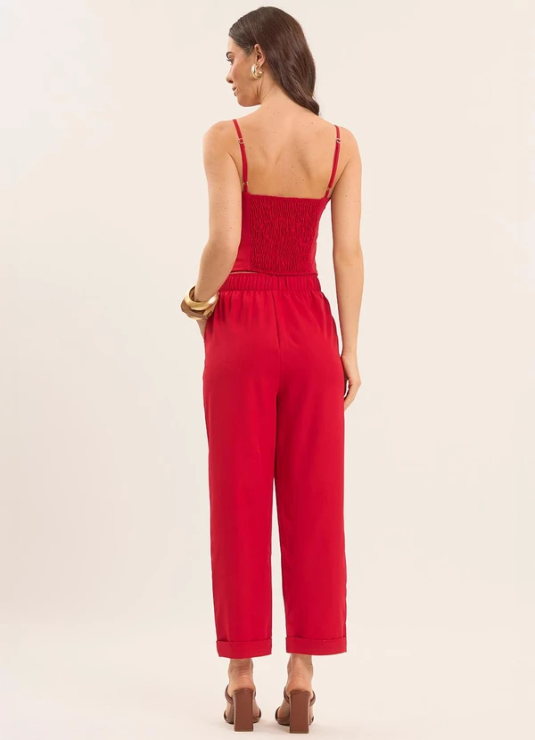 Doce Trama - Top de Alça Fina Celebration Vermelho 4