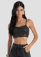 Dianna - Top de Alça em Malha Lantejoula Unica - variação: Preto