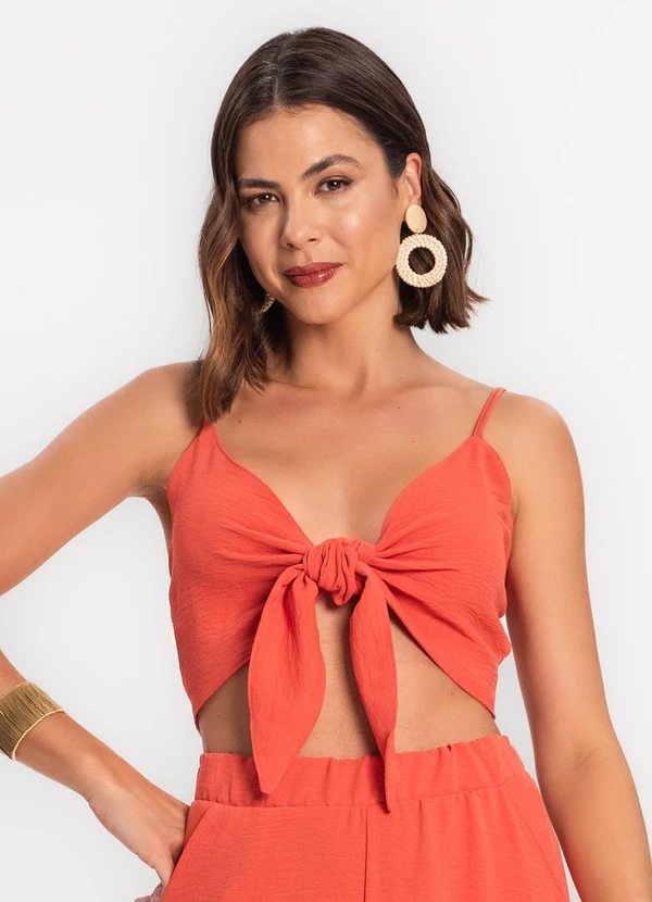 Rovitex - Top Feminino em Air Flow Laranja