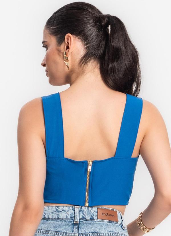 Endless - Top Feminino em Crepe Light Azul 2