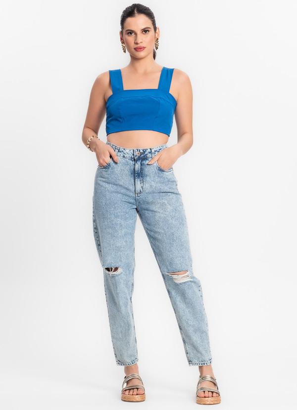 Endless - Top Feminino em Crepe Light Azul 3