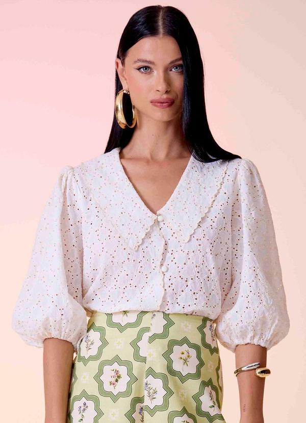 Carlota Costa - Bata Corações Branco 1