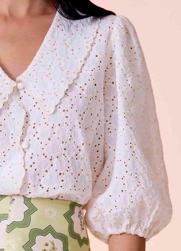 Carlota Costa - Bata Corações Branco 4