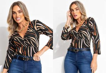 Blusa Acqua Terroso em Malha de Viscose