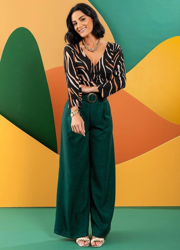 Quintess - Blusa Acqua Terroso em Malha de Viscose 9