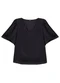 Enfim - Blusa Ampla Acetinada Verde Menta - variação: Preto