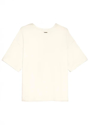 Enfim - Blusa Ampla com Franzido Off White - ENFIM