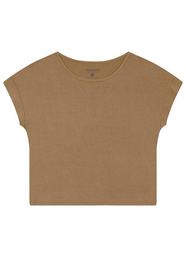 Malwee - Blusa Ampla em Viscolinho Bege