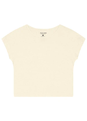 Malwee - Blusa Ampla em Viscolinho Off White - MALWEE