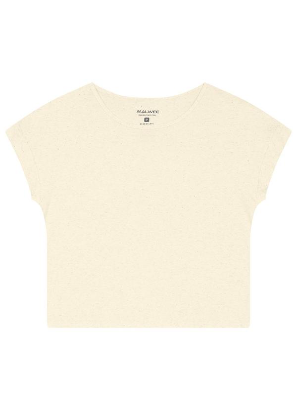 Malwee - Blusa Ampla em Viscolinho Off White