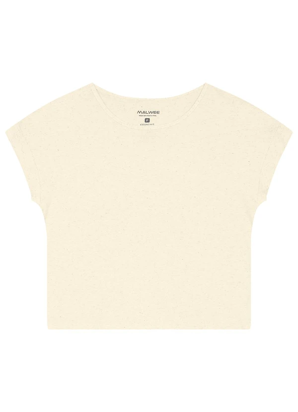 Malwee - Blusa Ampla em Viscolinho Off White
