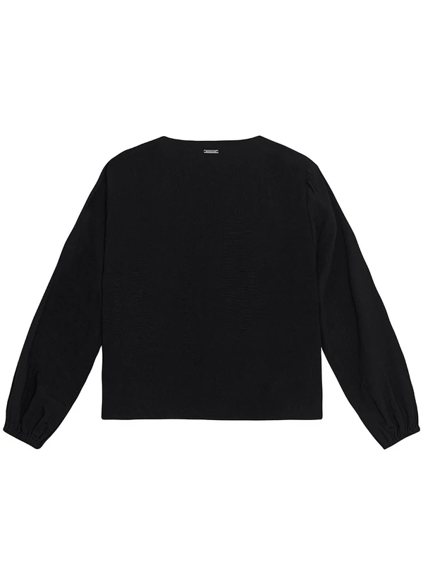 Enfim - Blusa Ampla em Viscose Preto 2