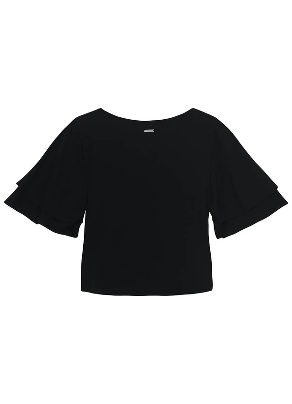 Enfim - Blusa Ampla em Viscose Preto 2
