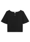 Malwee - Blusa Ampla Folhagens em Viscose Verde - variação: Preto
