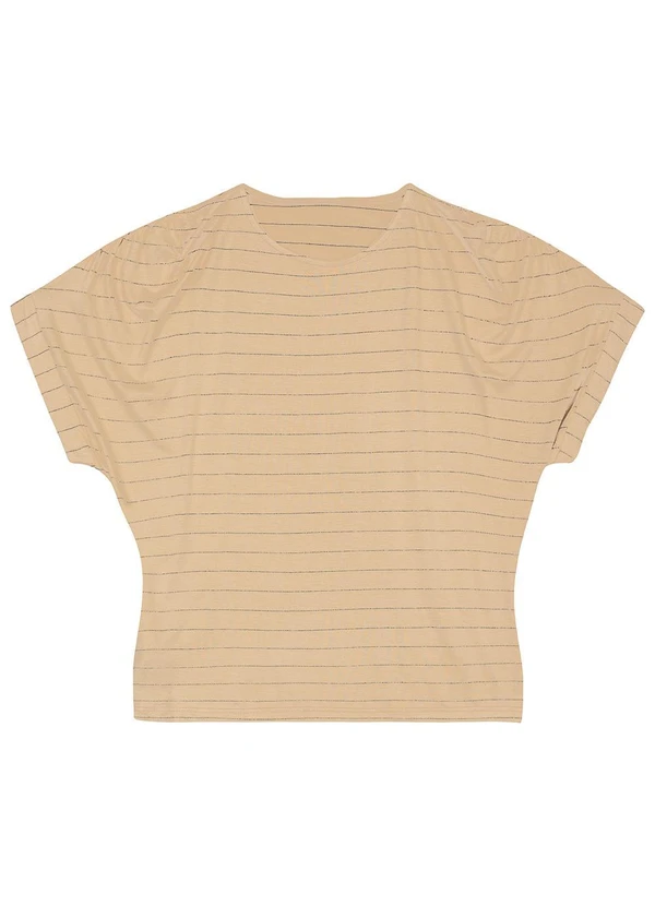 Malwee - Blusa Ampla em Viscose Texturizada Bege 3